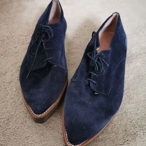 Fabio Rusconi blue suede shoes